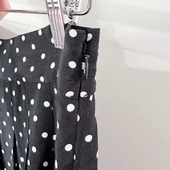 Sezane Alicia Skirt Black Polka Dots - Picture 6 of 7